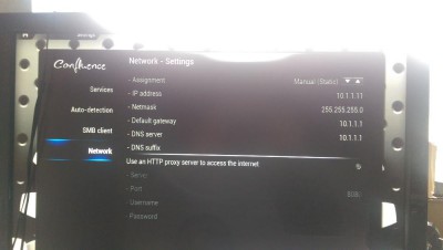 XBMC Network Settings