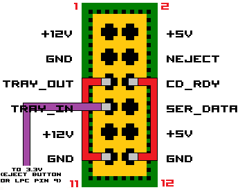 Jumper with original cable soldered